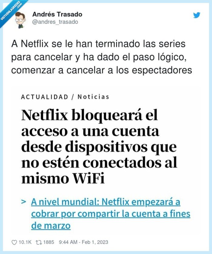 espectadores,cancelar,lógico,wifi,compartir,netflix