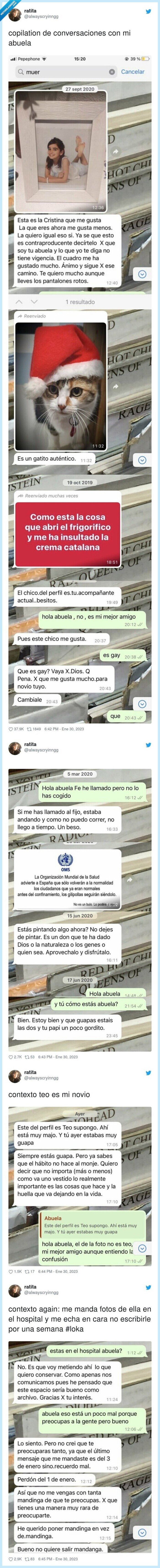 hits,abuela,whatsapp,conversacion
