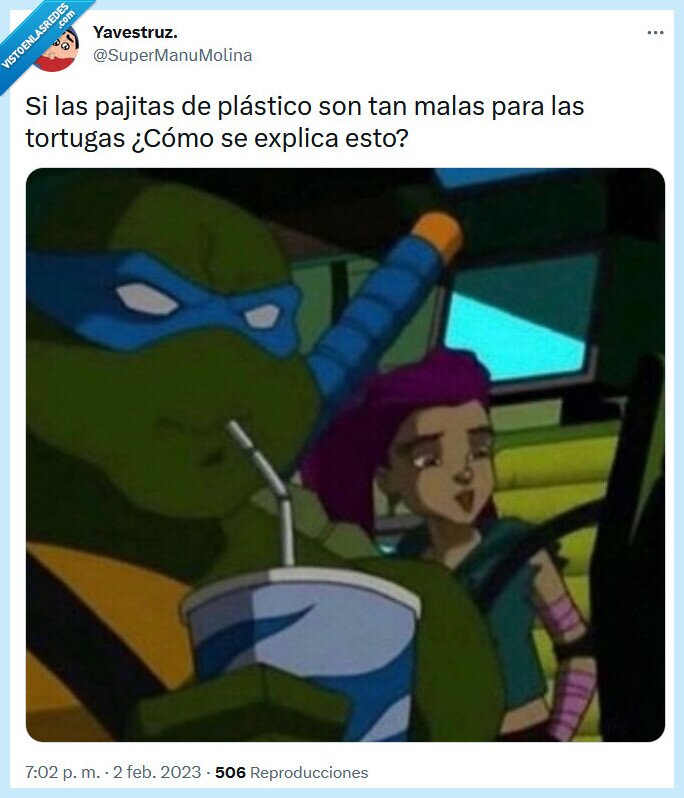 pajitas,plástico,tortugas ninja
