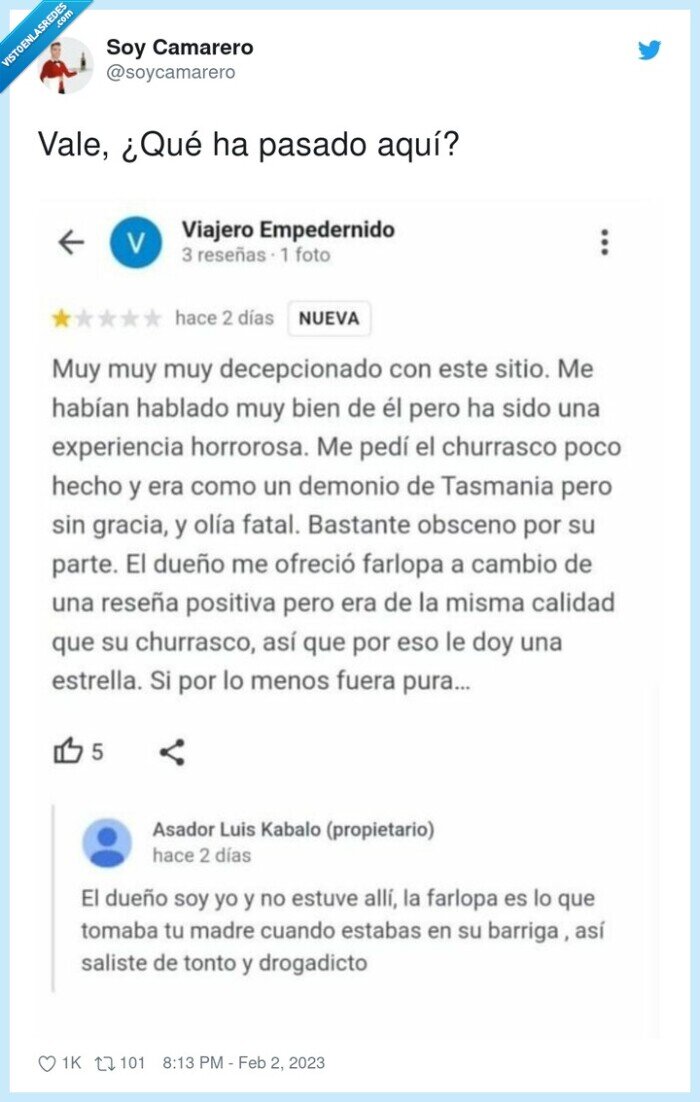 restaurante,troleo,review,propietario