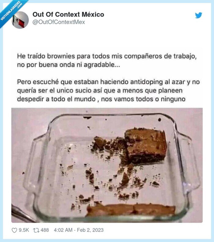 brownies,drogas,antidoping,trabajo
