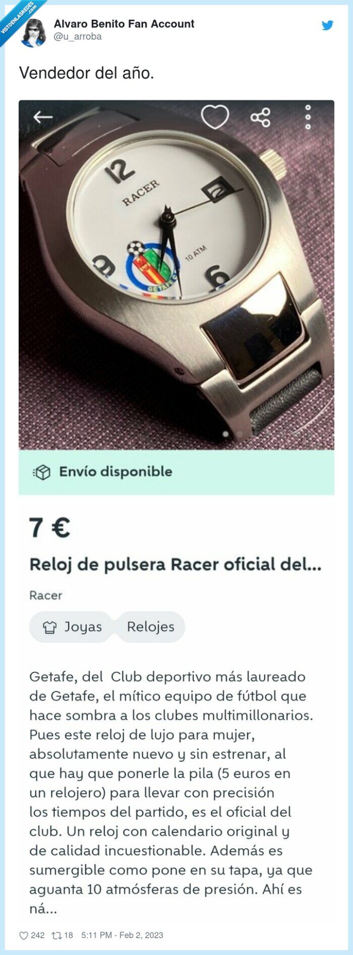 wallapop,getafe,reloj