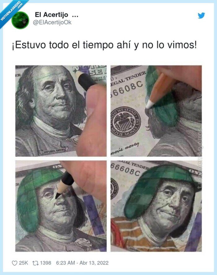 chavo del 8,billete,pintado