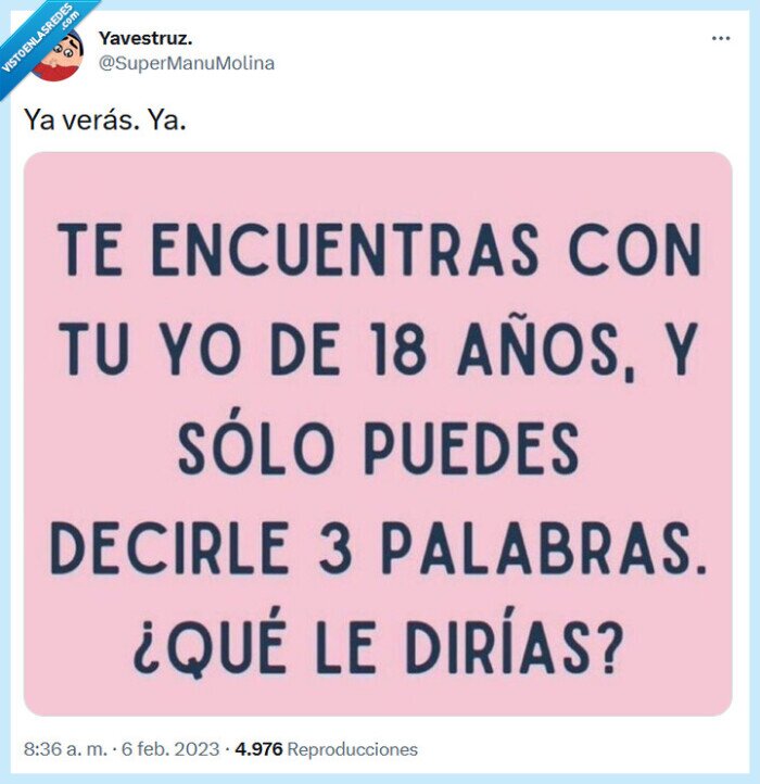 yo,18 años,3 palabras