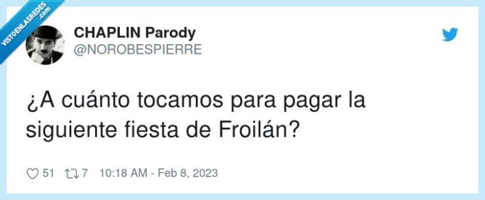 siguiente,froilán,fiesta,pagar