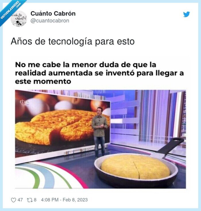 tecnología,años,tortilla,realidad aumentada
