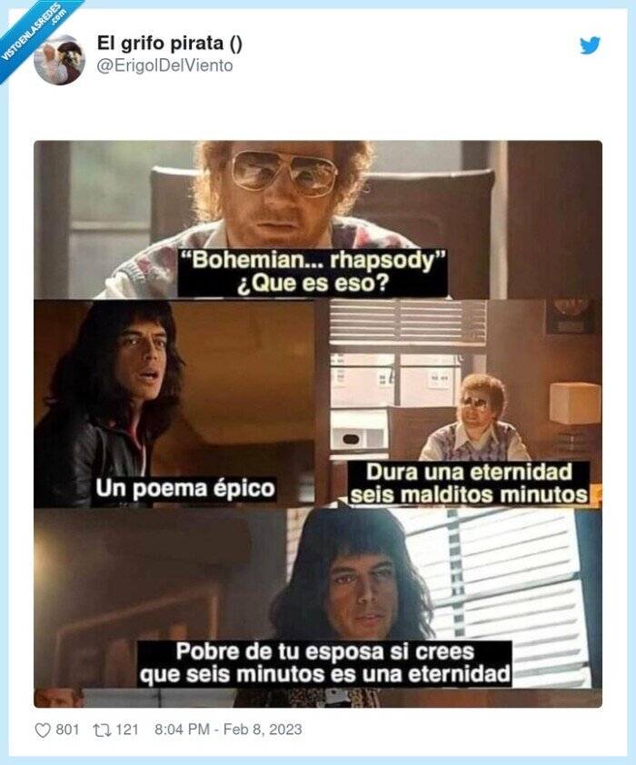 eternidad,durar,minutos,bohemian rhapsody