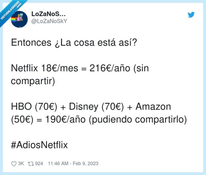 adiosnetflix,hbo,prime video,disneyplus,netlix
