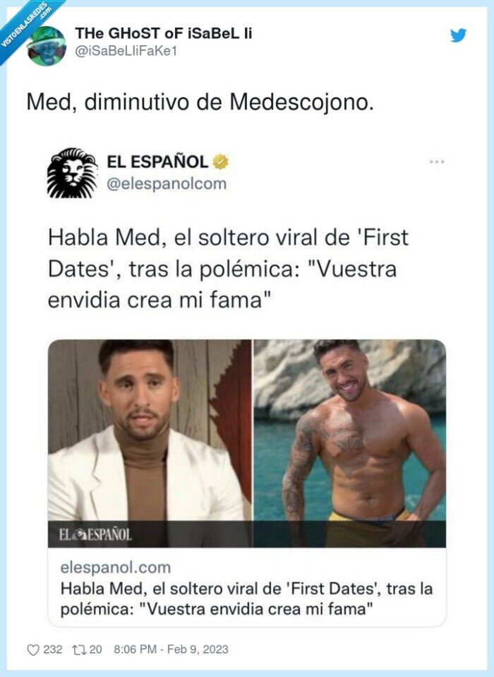 tonto,first dates,diminutivo,med