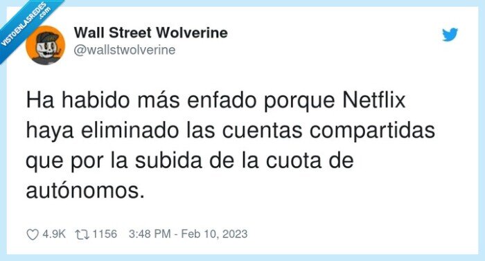 compartidas,autónomos,eliminado,netflix,cuentas