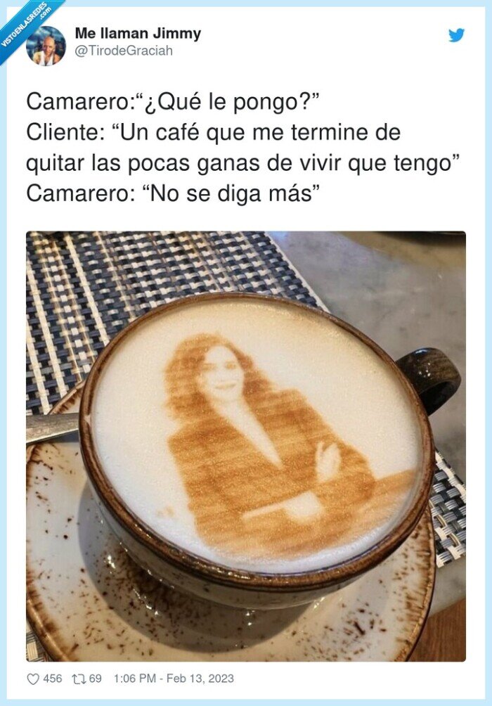 camarero,cafe,figura,ayuso
