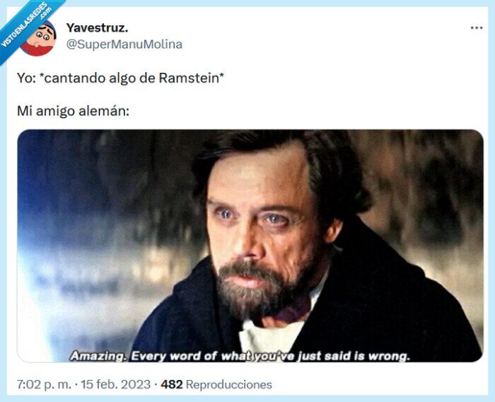 alemán,ramstein,star wars,cantar