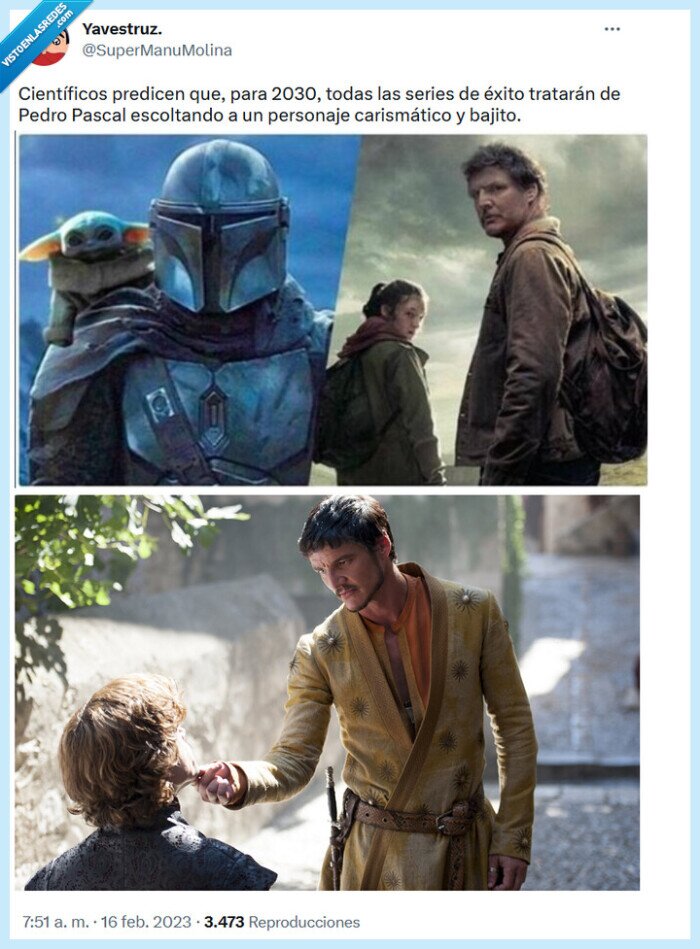 pedro pascal,the last of us,juego de tronos,el mandaloriano,serie