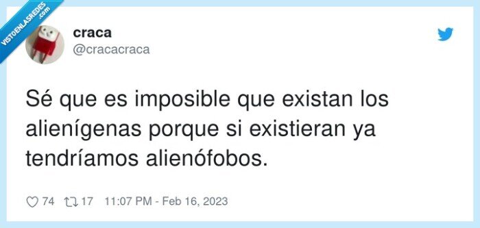 alienófobos,alienígenas,existir,imposible