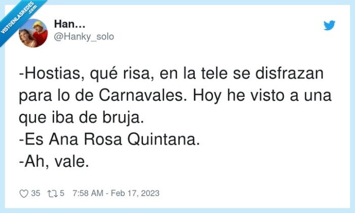 carnavales,disfraz,ana rosa quintana