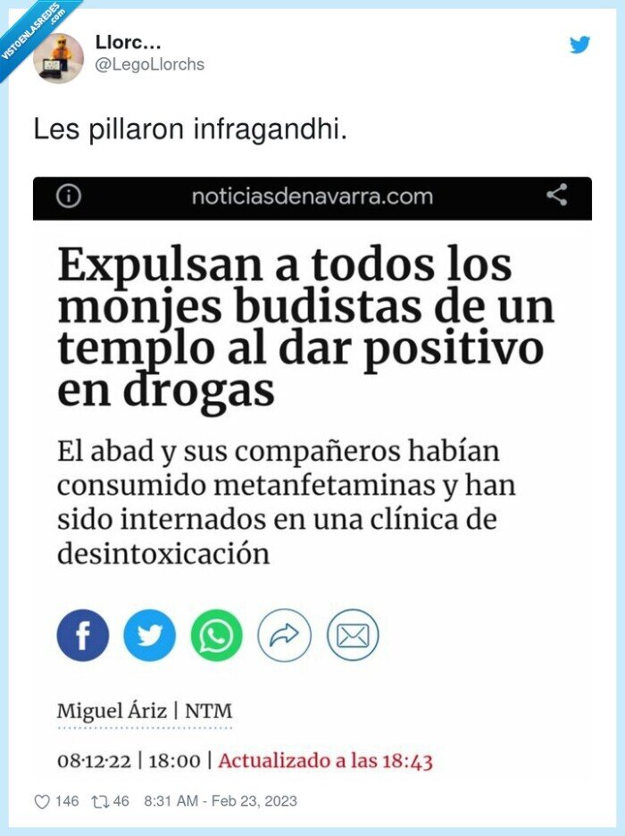 infragandhi,pillaron,drogas,templo,budistas