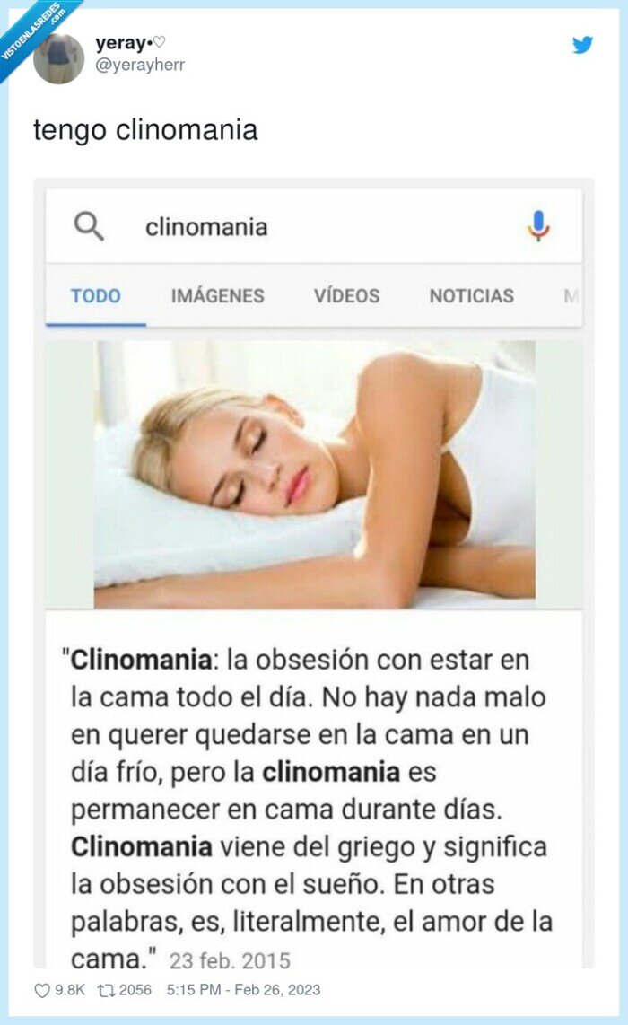 clinomania,dormir,sueño,cama