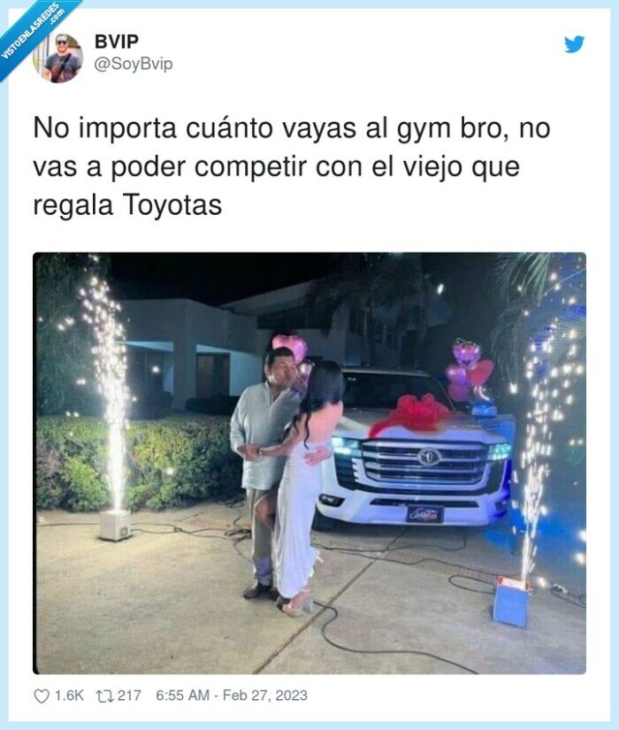 competir,importa,toyotas,regalo