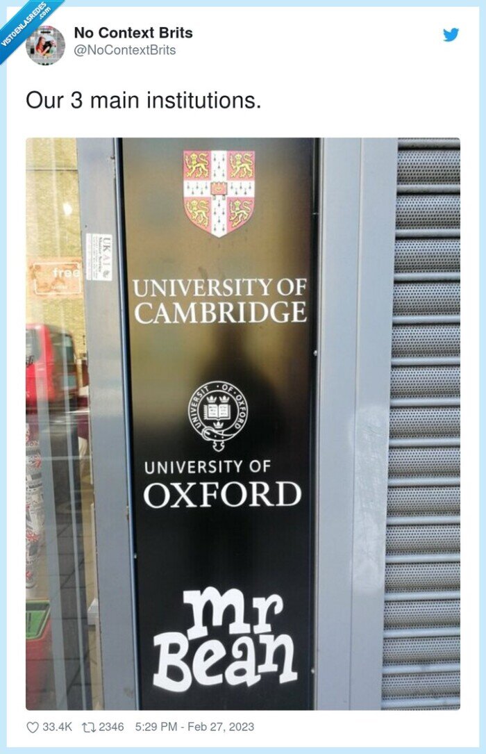 instituciones,britain,mr bean,cambridge,oxford