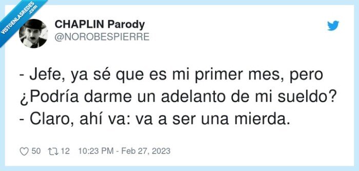 adelanto,primer sueldo,mierda