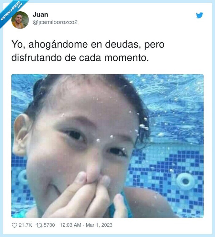 ahogándome,disfrutando,deudas