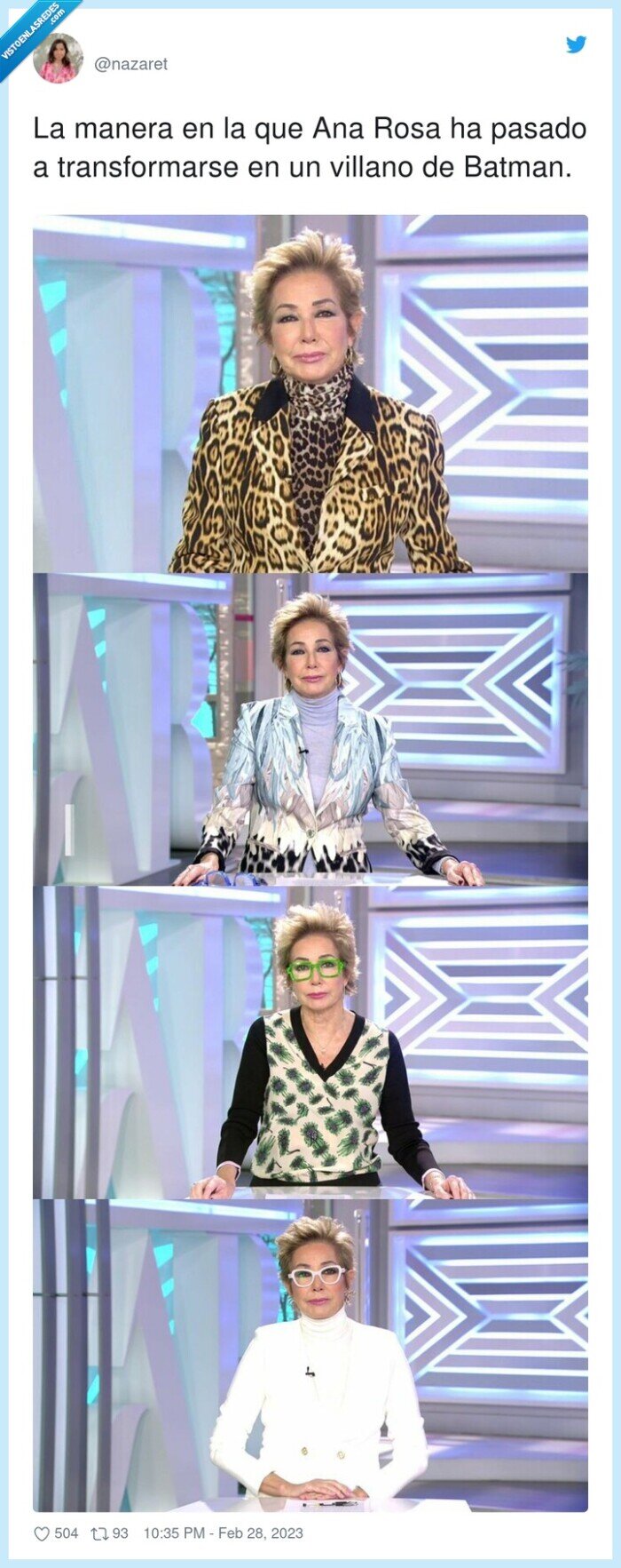 transformarse,villano,batman,ana rosa quintana