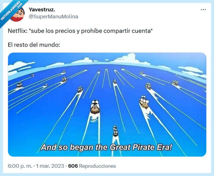 netflix,cuenta,compartir,precio,one piece,pirata