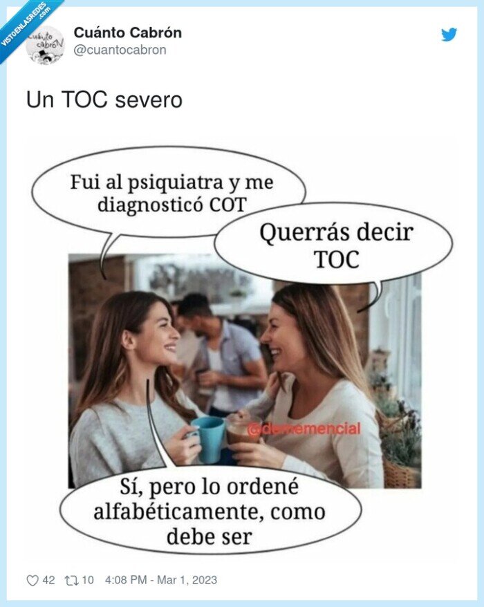 severo,toc,cot,orden alfabético