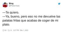 Enlace a Nadie nadie nadie puede tocar mis patatas, por @Palasrrisas