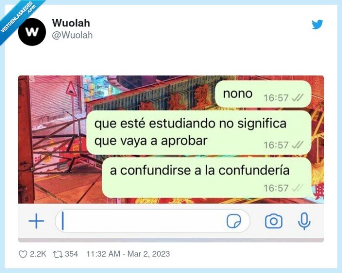 estudiar,aprobar,confundirse