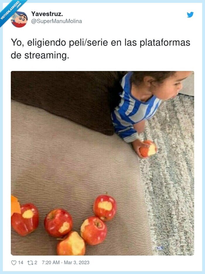 plataformas,peli/serie,netflix,morder,manzanas,streaming