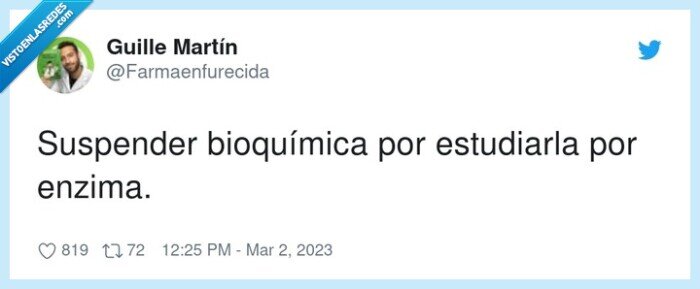 bioquímica,estudiarla,suspender,enzima