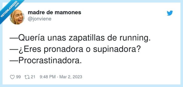 procrastinadora,supinadora,zapatillas,pronadora,running