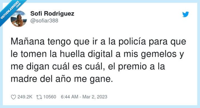 policía,huellas,hijos,digital,gemelos,premio
