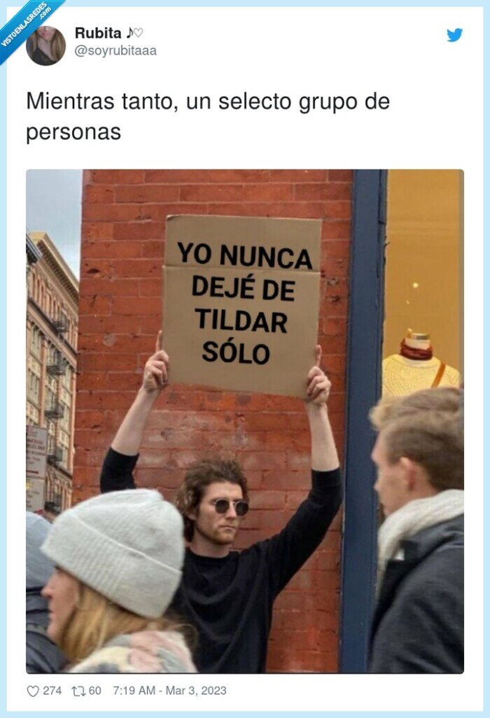 mientras,personas,selecto grupo,solo,tilde,rae