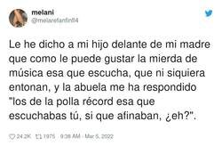Enlace a El zasca de la abuela aún se oye por ahí, por @melarefanfinfl4