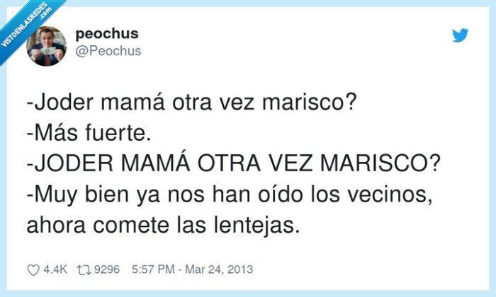 lentejas,vecinos,marisco