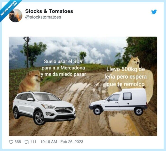 doge,cheems,mercadona,suv,comprar,leña