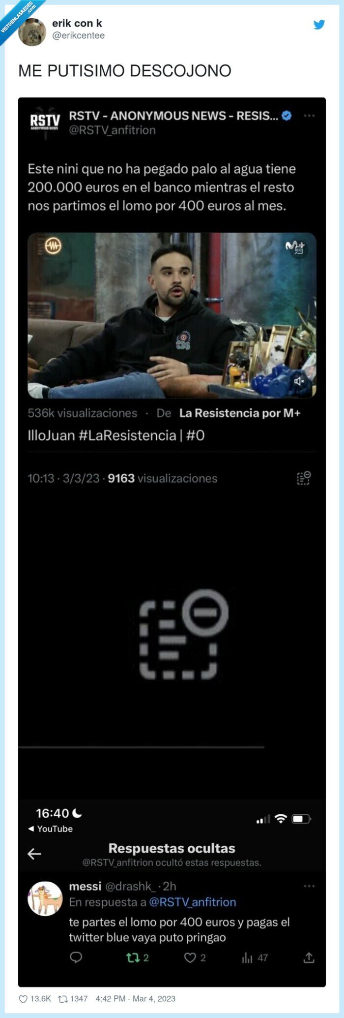 illojuan,zasca,twitter verificado,dinero