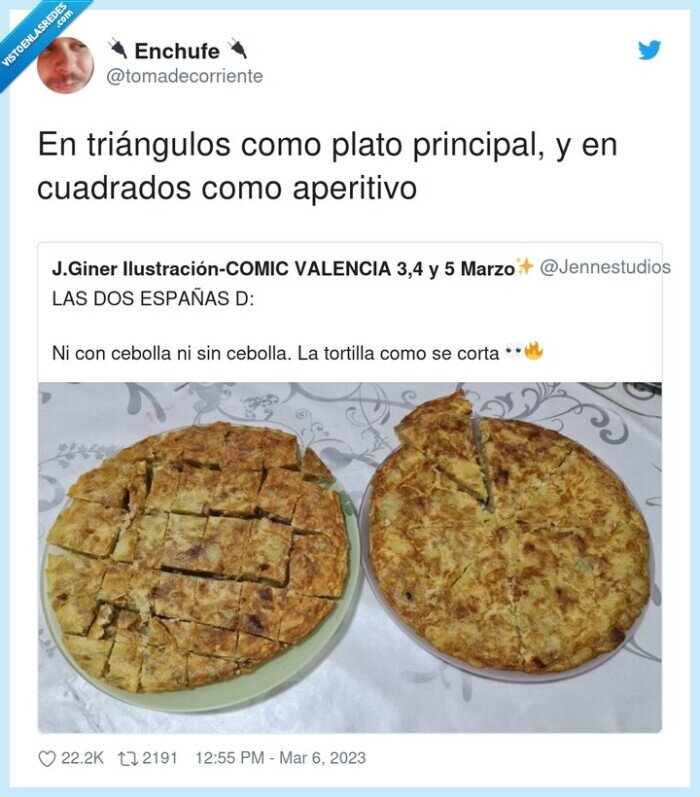 tri&aacute;ngulos,principal,cuadrados,aperitivo,plato,tortilla de patata