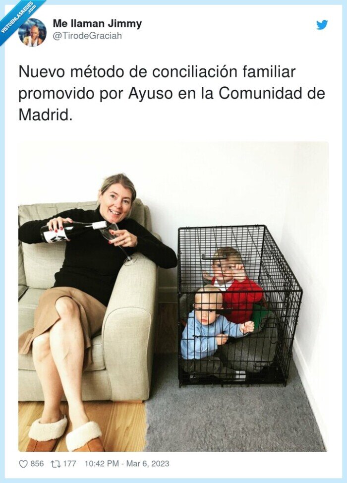 jaula,niños,conciliación familiar,método,comunidad de madrid