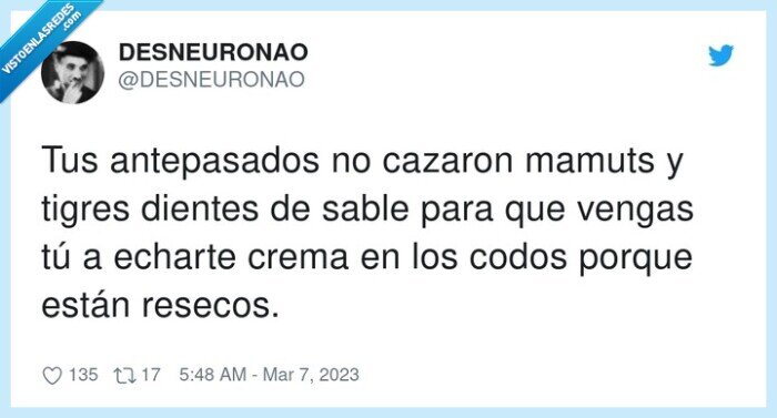 antepasados,resecos,cazar,dientes de sable,crema,codos secos