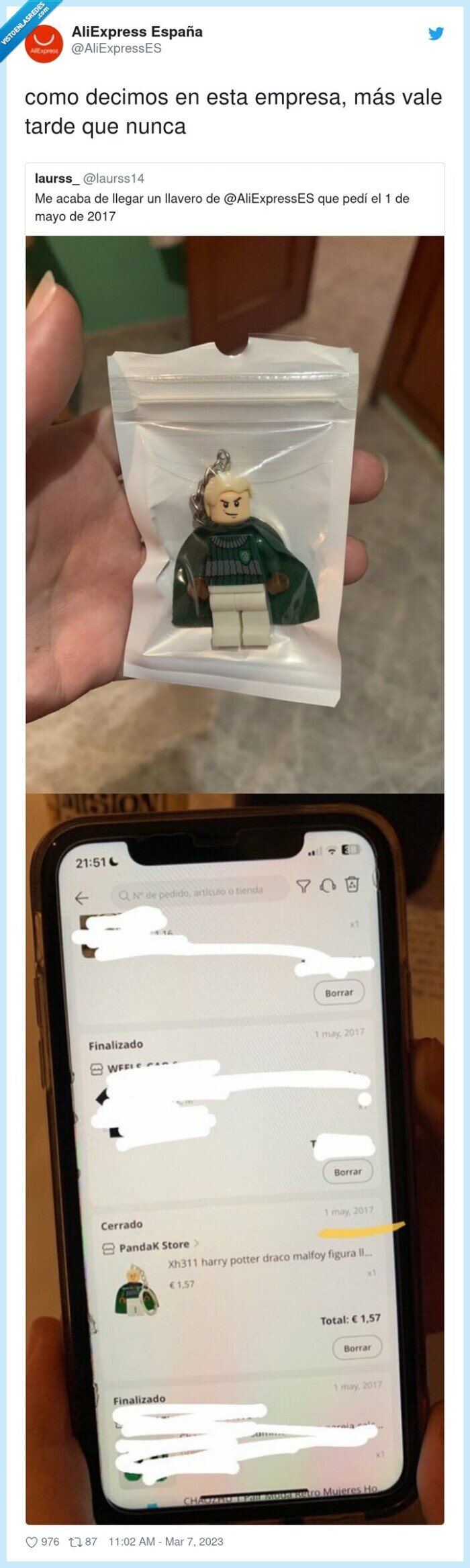 alliexpress,paquete,lego,muñeco,tarde