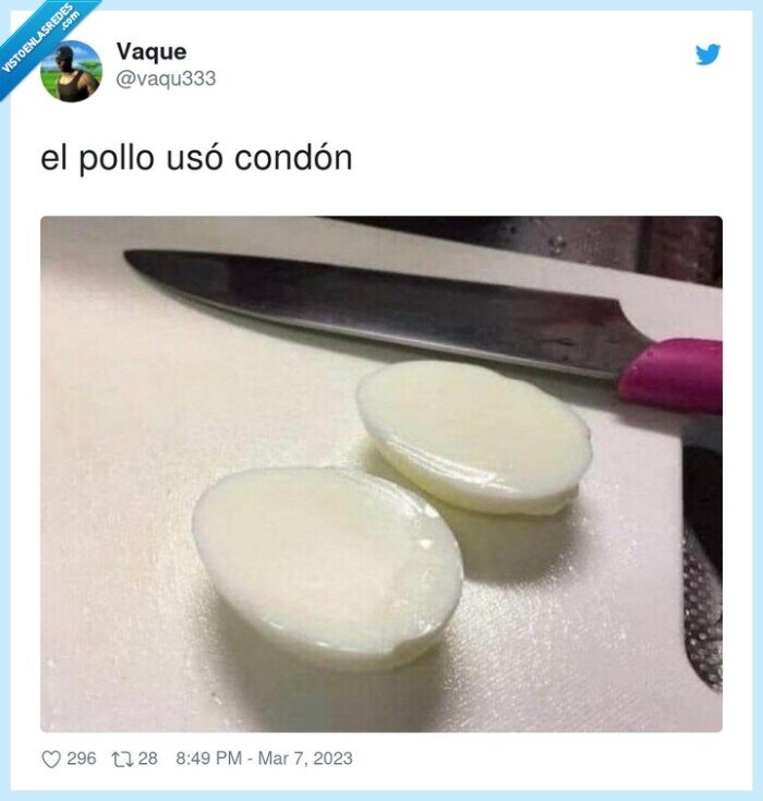 preservativo,pollo,huevo,yema