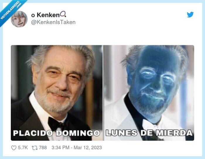 placido domingo,lunes,mierda