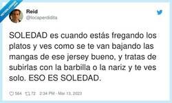 Enlace a Soledad es ir al baño y quedarte sin papel, por @locaperdidita
