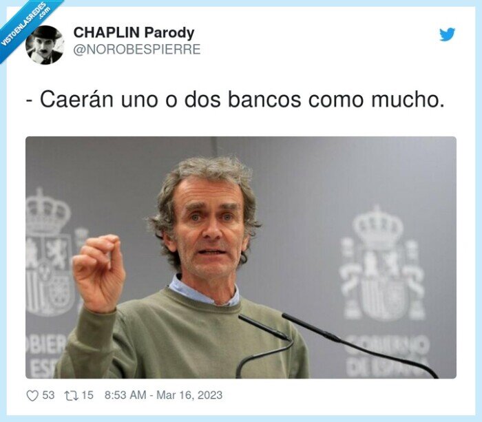 caerán,bancos,fernando simon,caídas