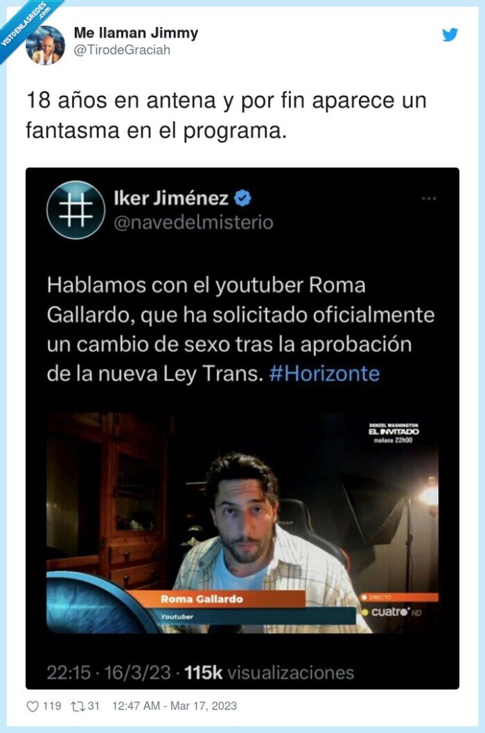 programa,fantasma,roma gallardo,cambio de sexo,ley trans