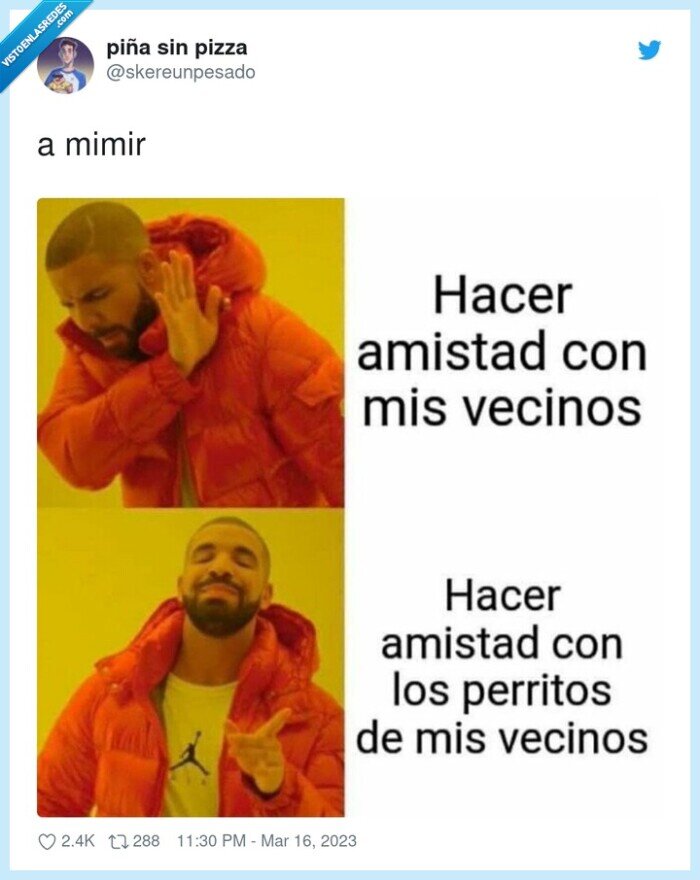 perritos,vecinos,drake,amistad