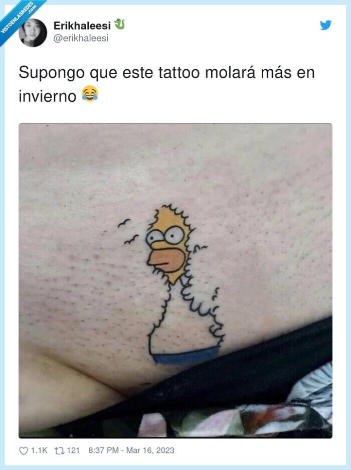 tatuaje,homer,arbusto,pelo